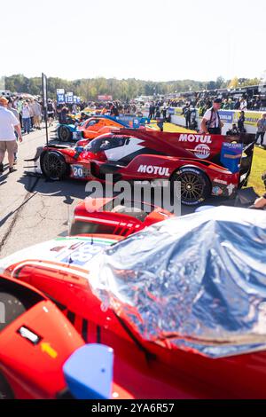 20 Dennis Andersen (dnk), Seth Lucas (usa), HUFFAKER Scott (usa), MDK by High Class Racing ORECA LMP2 07, grid during the 2024 Motul Petit Le Mans, 11th round of the 2024 IMSA SportsCar Championship, from October 10 to 12, 2024 on the Michelin Raceway Road Atlanta in Braselton, Georgia, United States of America - Photo Joao Filipe/DPPI Credit: DPPI Media/Alamy Live News Stock Photo