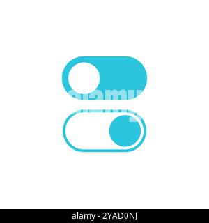 Light toggle switch icon. Isolated on white background. From blue icon set. Stock Vector