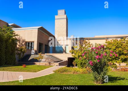 The Ismaili Centre in Dushanbe. Dushanbe is the capital city of Tajikistan. Stock Photo