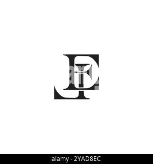EL monogram minimal logo EL logo Stock Vector
