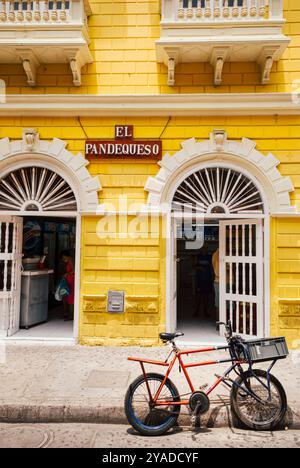 Cartagena de Indias, Colombia, May 15th, 2010: Vibrant Street Life at Cartagena de Indias - Historic Charm Meets Modern Day Stock Photo