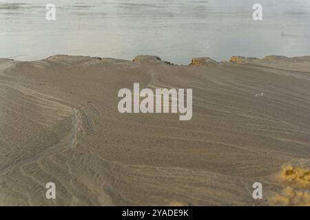 Sand in the river. Sort of like a background texture. Stock Photo