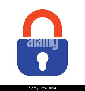 Security lock vector icon. Privacy and data protection symbol. Security sign. Graph symbol for your web site design, logo, app, UI Stock Vector
