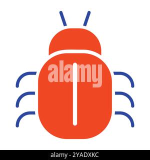 Software or program bug vector icon. Security sign. Graph symbol for your web site design, logo, app, UI Stock Vector