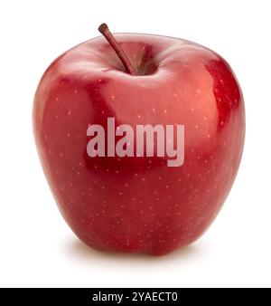 red delicious apples path isolated on white Stock Photo