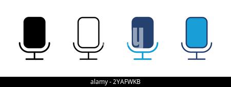 microphone icon vector. karaoke icon vector Stock Vector