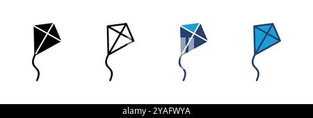 Kite icon vector. kite vector icon. Stock Vector