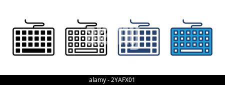Keyboard icon vector. keyboard vector symbol Stock Vector