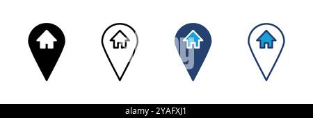 address icon vector. home location icon vector Stock Vector Image & Art ...
