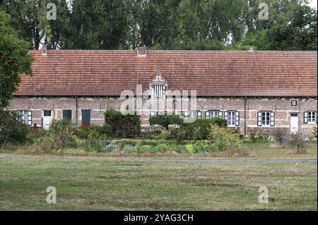 Kessel-Lo, Flemish Brabant Region, Belgium, 08 21 2022, Abbey and green surroundings at the Flemish countryside, Europe Stock Photo