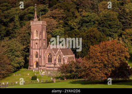 Somerset, October 12th 2024: St Etheldreda's Church in West Quantoxhead, Somerset Stock Photo