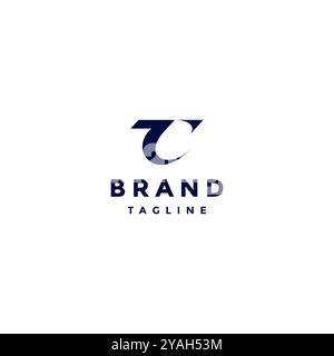 Modern Initial Letter T Logo Design. Arrow Up at the End of the Letter T Logo Design. Stock Vector