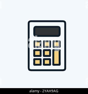 Calculator icon vector art image. Stock Vector