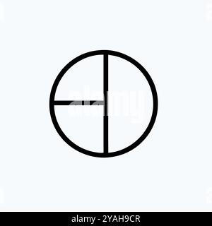 Geometric Circle vector image. Stock Vector