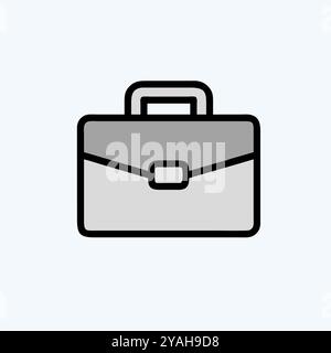 briefcase icon vector art image. Stock Vector