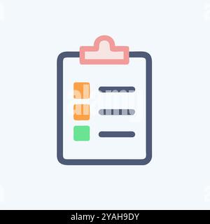Clipboard icon vector art image. report icon Stock Vector