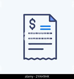 Invoice icon vector art image set. Stock Vector