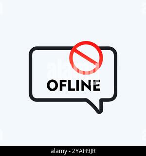 Offline icon Stock Vector