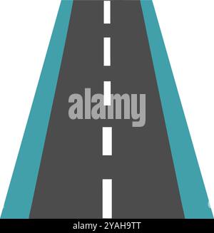 Road icon vector image. Stock Vector