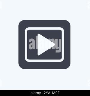 play button icon Stock Vector