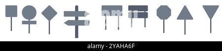 street sign vector art image set. Stock Vector