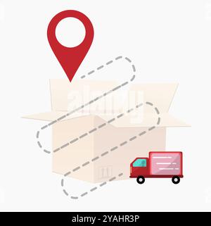 road mark show direction icon vector outline illustration Stock Vector ...