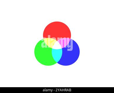 Venn diagram icon. Vector illustration. Stock Vector