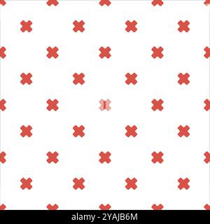 red x multiplication cross sign simple vector illustration Stock Vector