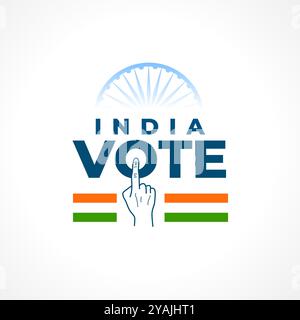 india voting day background with voters hand finger design vector Stock ...