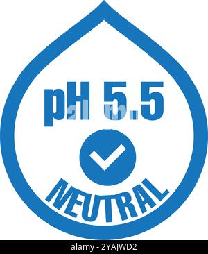 Icon with neutral ph. Vector logo. Logo symbol Stock Vector