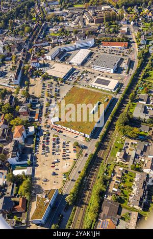 Luftbild, Einkaufszentrum Westfalenstraße mit Kaufland, Netto und DM Supermarkt, Stadt Witten Technisches Rathaus, Annen, Witten, Ruhrgebiet, Nordrhein-Westfalen, Deutschland ACHTUNGxMINDESTHONORARx60xEURO *** Aerial view, Shopping center Westfalenstraße with Kaufland, Netto and DM supermarket, City of Witten Technical Town Hall, Annen, Witten, Ruhr area, North Rhine-Westphalia, Germany ATTENTIONxMINDESTHONORARx60xEURO Stock Photo