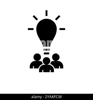 idea search, discussion, conference and symbol vector. Stock Vector