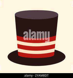 Flat cylinder. Vector flat illustration. Stock Vector