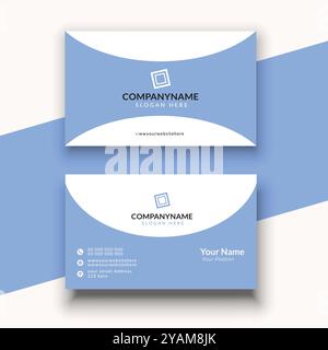 Professional and Minimalist Business Card Design. Stock Vector