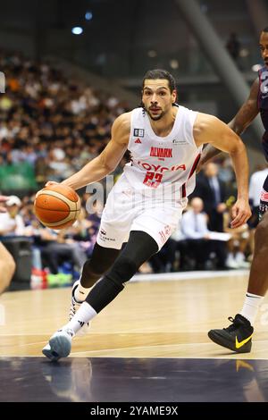 Kanagawa, Japan. 13th Oct, 2024. Leonardo Meindl (Alvark) Basketball : 2024-25 B.LEAGUE B1 game between Yokohama B-Corsairs - Alvark Tokyo at Yokohama International Swimming Pool in Kanagawa, Japan . Credit: Yohei Osada/AFLO SPORT/Alamy Live News Stock Photo