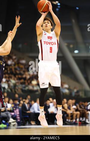 Kanagawa, Japan. 13th Oct, 2024. Shuto Ando (Alvark) Basketball : 2024-25 B.LEAGUE B1 game between Yokohama B-Corsairs - Alvark Tokyo at Yokohama International Swimming Pool in Kanagawa, Japan . Credit: Yohei Osada/AFLO SPORT/Alamy Live News Stock Photo