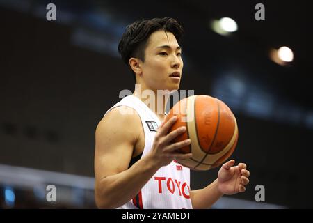 Kanagawa, Japan. 13th Oct, 2024. Sota Okura (Alvark) Basketball : 2024-25 B.LEAGUE B1 game between Yokohama B-Corsairs - Alvark Tokyo at Yokohama International Swimming Pool in Kanagawa, Japan . Credit: Yohei Osada/AFLO SPORT/Alamy Live News Stock Photo