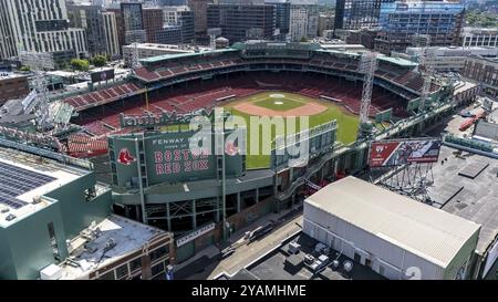 Fenway Park: Iconic Boston baseball stadium since 1912, home of the Red Sox, known for quirky features and historic significance Stock Photo