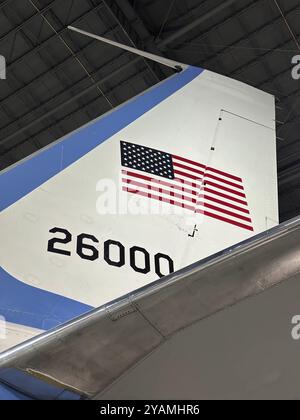 May 24, 2023-Dayton, OH: SAM 26000 Presidential Boeing VC-137C aircraft on display at the National Museum of the United States Air Force Stock Photo