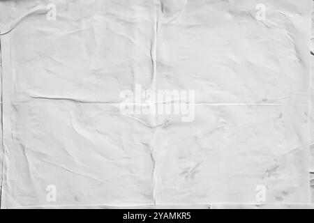 White wheat paste poster style texture background Stock Photo