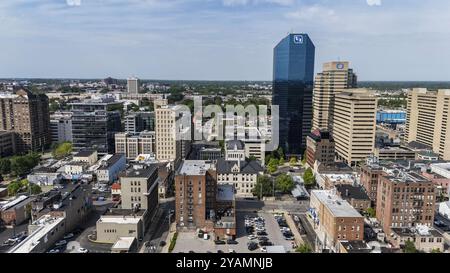 Aerial view of Lexington, KY: A vibrant city known as the Stock Photo