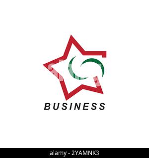 Star Business Logo eps easy edit file Stock Vector