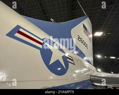 May 24, 2023-Dayton, OH: SAM 26000 Presidential Boeing VC-137C aircraft on display at the National Museum of the United States Air Force Stock Photo