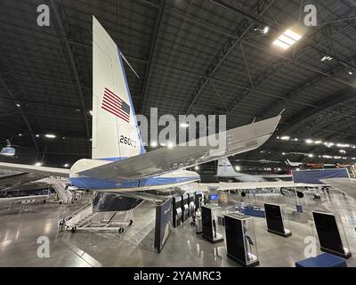 May 24, 2023-Dayton, OH: SAM 26000 Presidential Boeing VC-137C aircraft on display at the National Museum of the United States Air Force Stock Photo