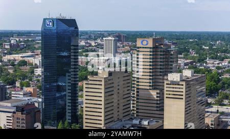 Aerial view of Lexington, KY: A vibrant city known as the Stock Photo