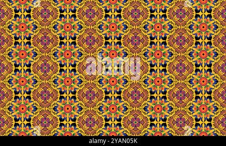 African native pattern.Traditional kente,ankara,kitenge,chitenge,capulana african wax print .Abstract vector motif.For fabric,blanket,carpet, decorate Stock Vector