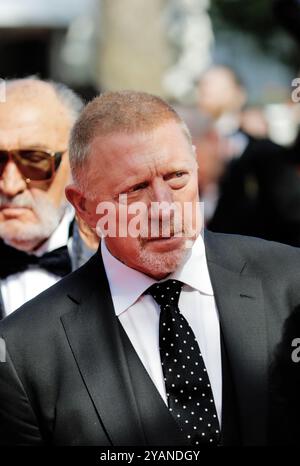 German former world No. 1 tennis player Boris Becker at the Cannes Film Festival 2024. Stock Photo