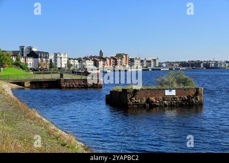 Old dock, Barry, Vale of Glamorgan, South Wales, UK. Stock Photo