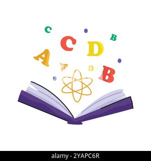 Premium design sketchy sticker of physics notebook Stock Vector