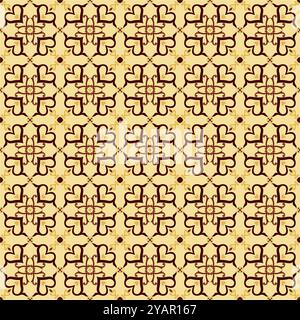 tile pattern vector seamless with mosaic motifs design. portugal azulejos, mexican talavera Stock Vector
